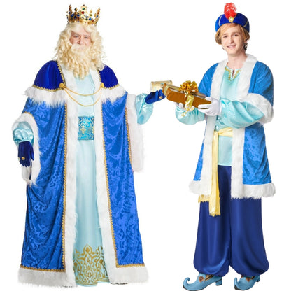 Déguisements de couple Roi Melchior & Page Extra
