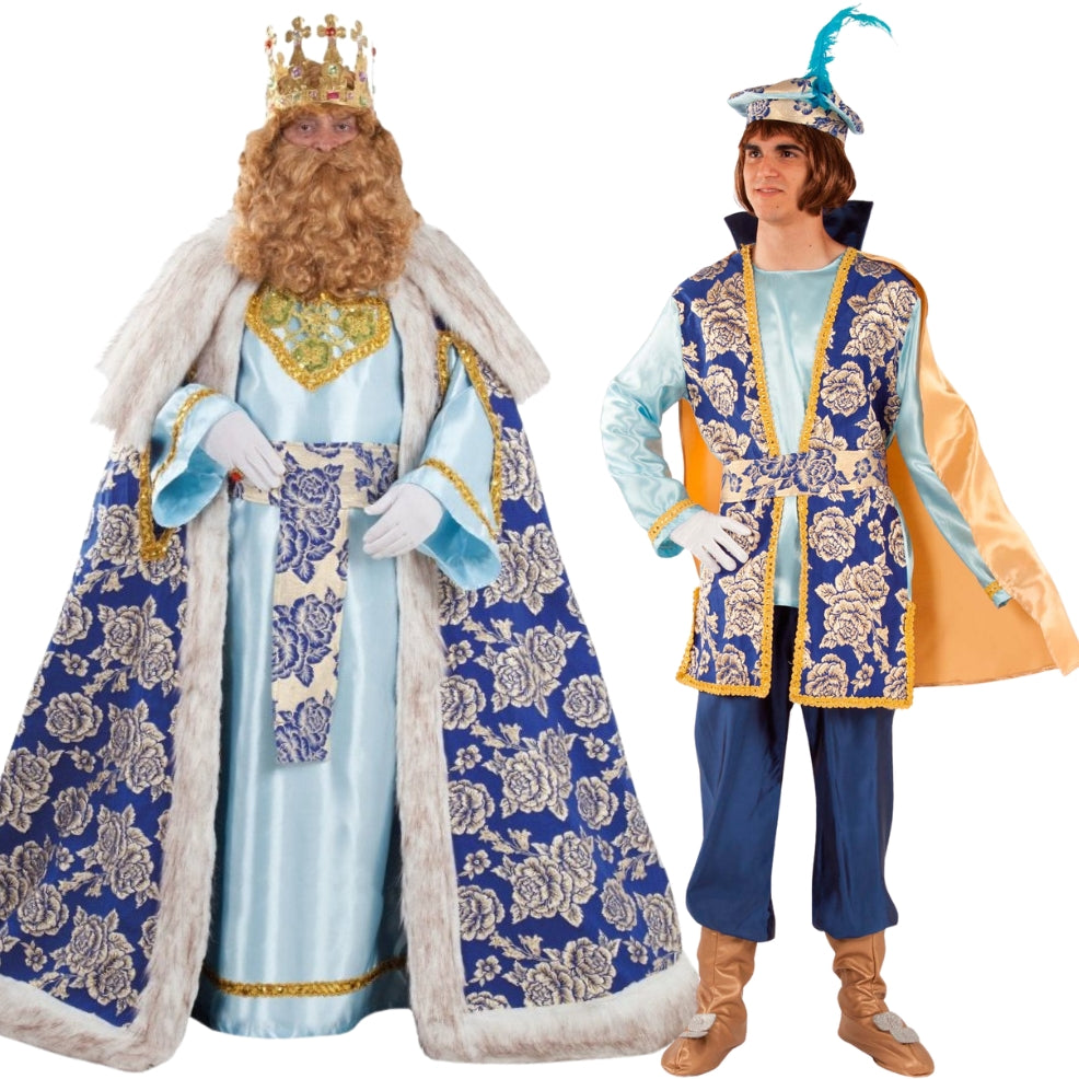 Déguisements de couple Roi Melchior & Page Royal