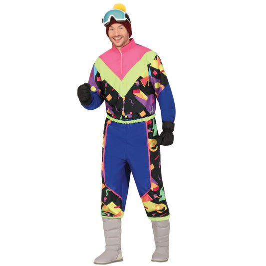 Déguisement de ski multicolore homme