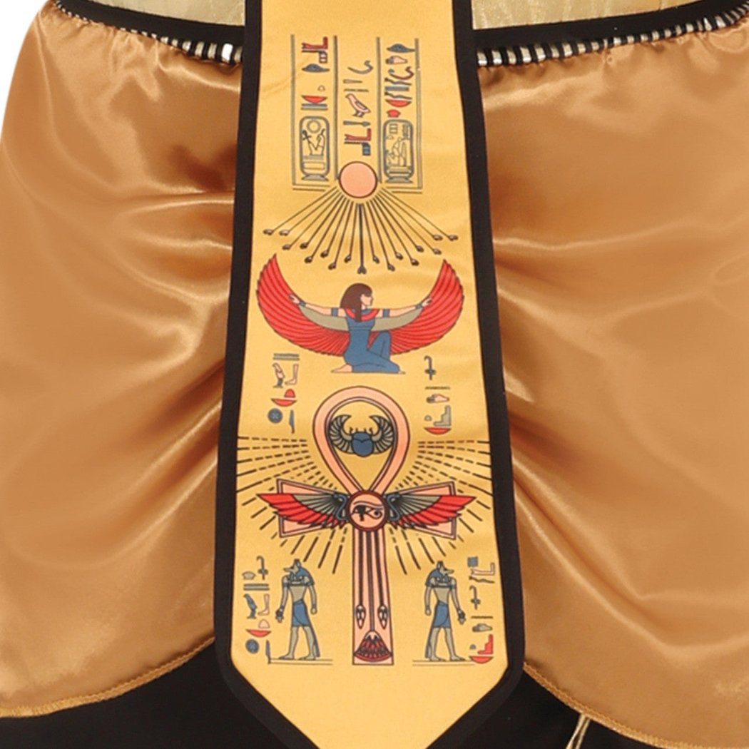 Costume de pharaon égyptien doré pour homme