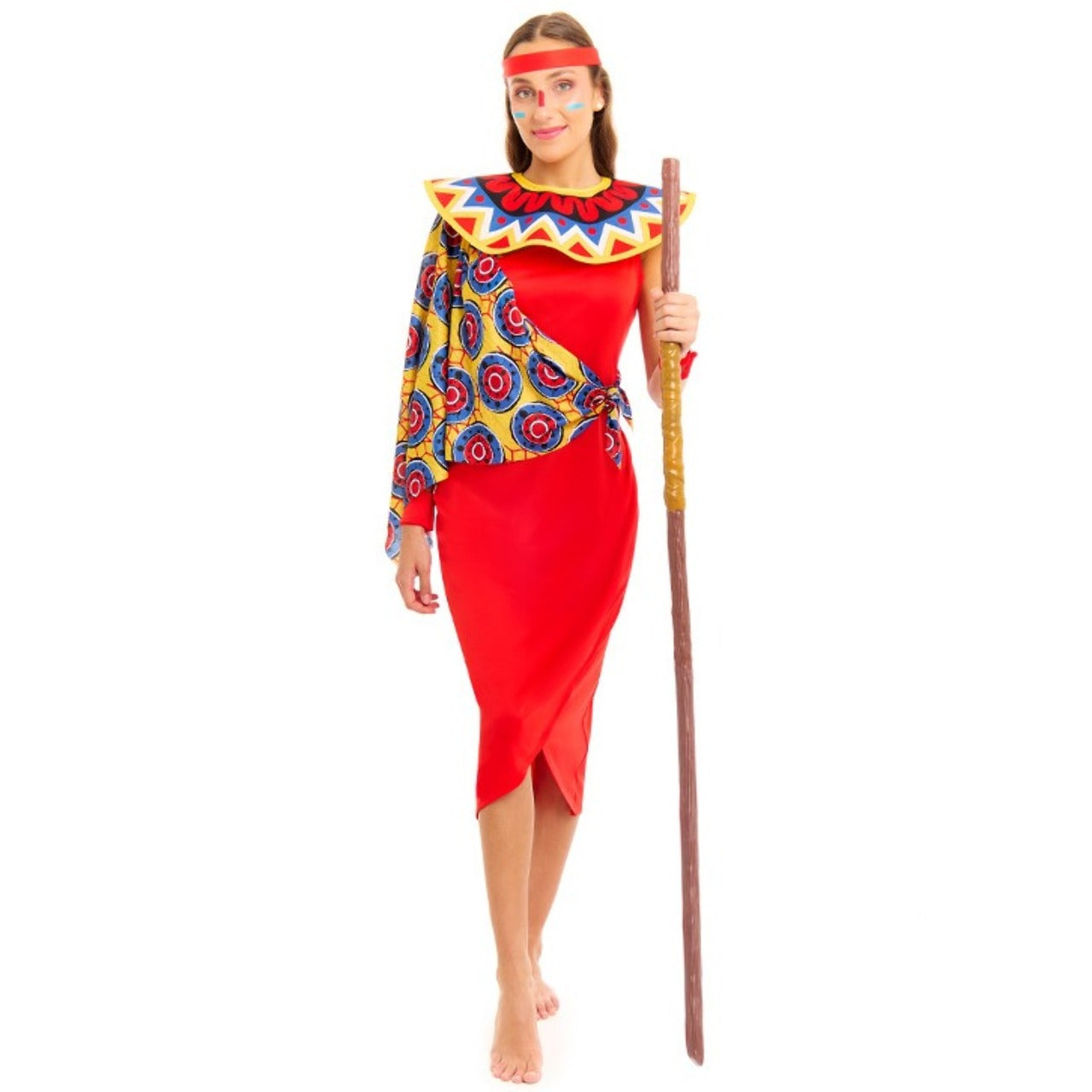 Costume de guerrier de la tribu Masai pour femme