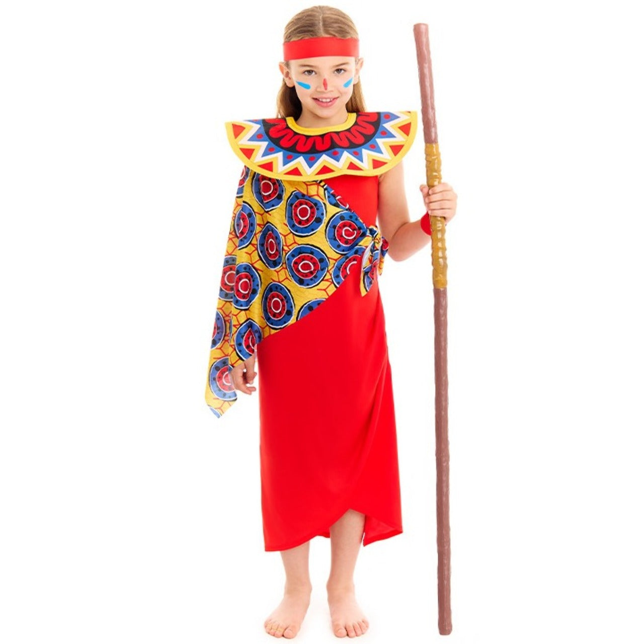 Costume de guerrier de la tribu Masai pour fille