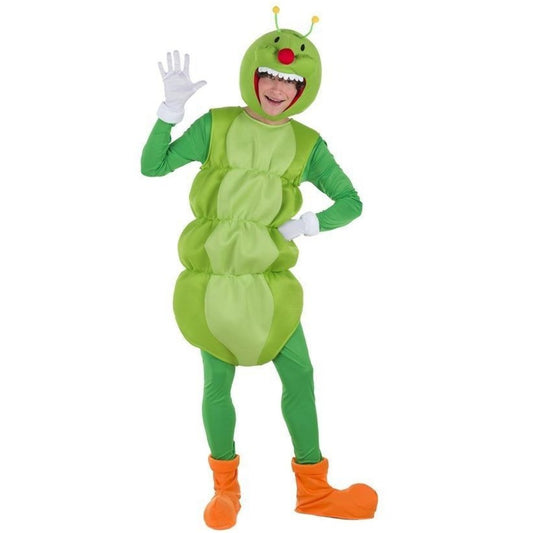 Déguisement Ver de Terre Vert adulte