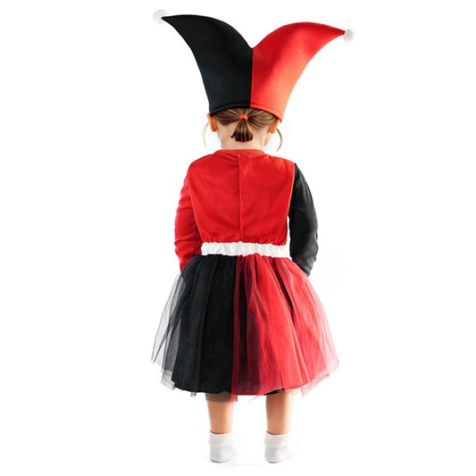 Déguisement d'Harley Arlequin Bicolore pour bébé