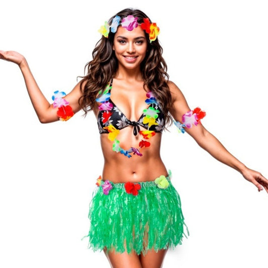 Déguisement Hawaïenne Verte femme