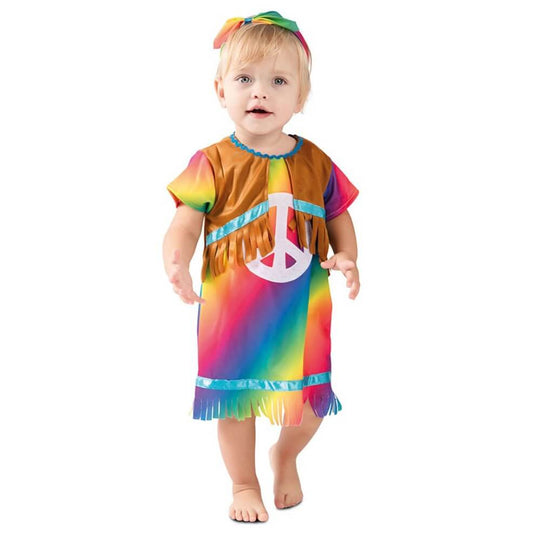 Déguisement Hippie Couleurs pour bébé