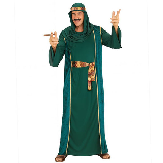 Déguisement de Cheikh Arabe Vert pour adulte