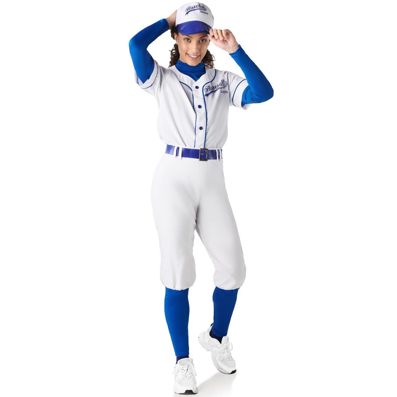 Déguisement de Joueur de Baseball Bleu femme