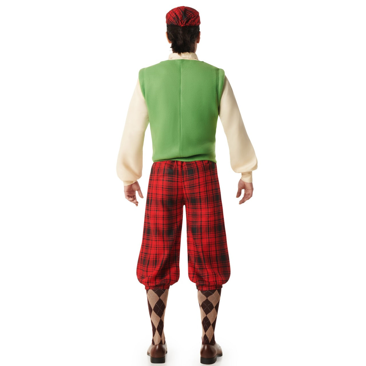 Costume de golfeur à carreaux pour homme