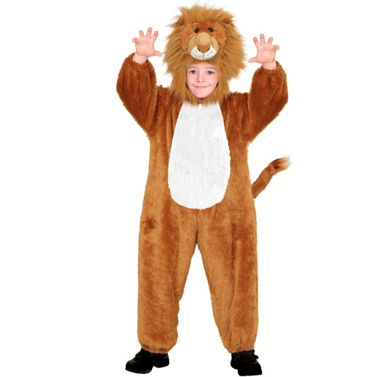 Costume de lion en peluche douce pour enfants