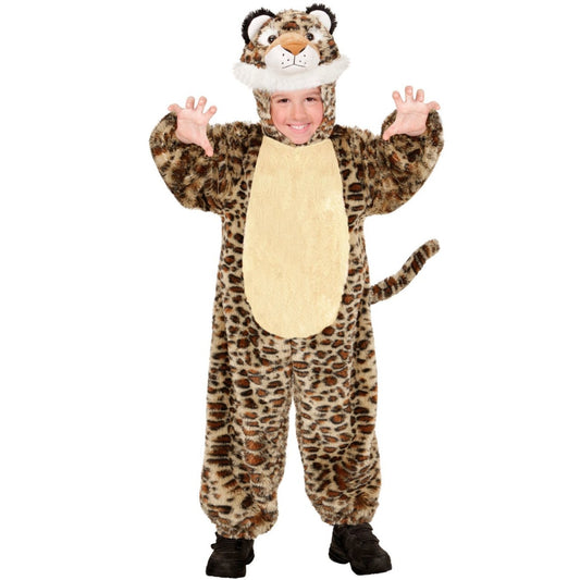 Costume de léopard en peluche douce pour enfants