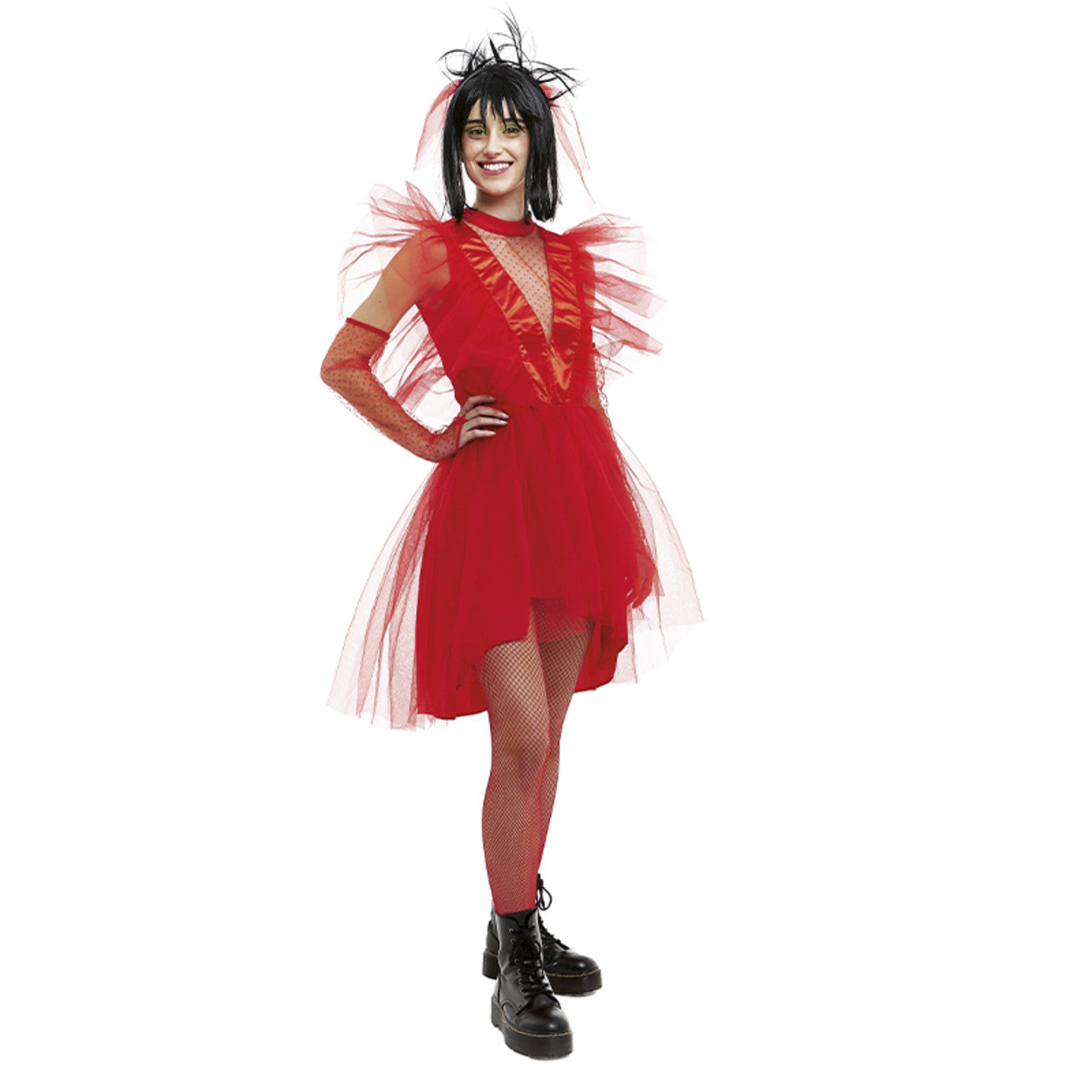 Déguisement Lydia Beetlejuice rouge pour femme