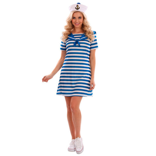 Déguisement Matelot Bleu à Rayures femme