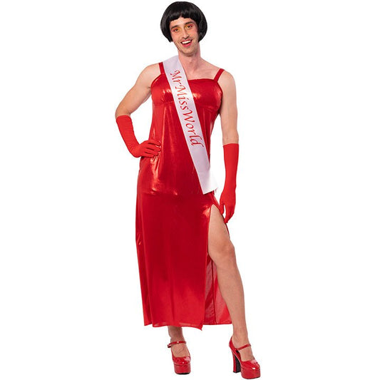 Déguisement Miss Monde Rouge homme