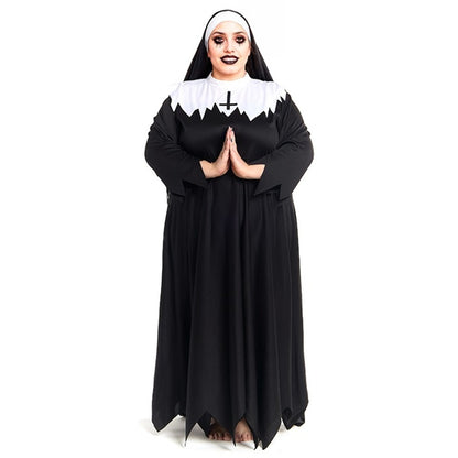 Déguisement de Nonne Zombie Plus pour femme