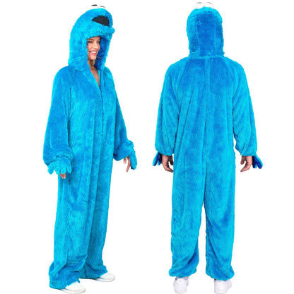 Déguisement de Cookie Monster pour adulte