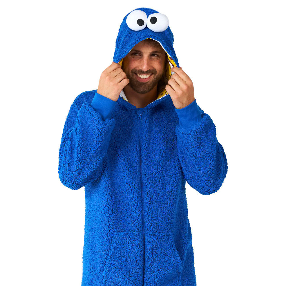 Déguisement du Monstre des Cookies 1, rue Sésame™ pour adulte  