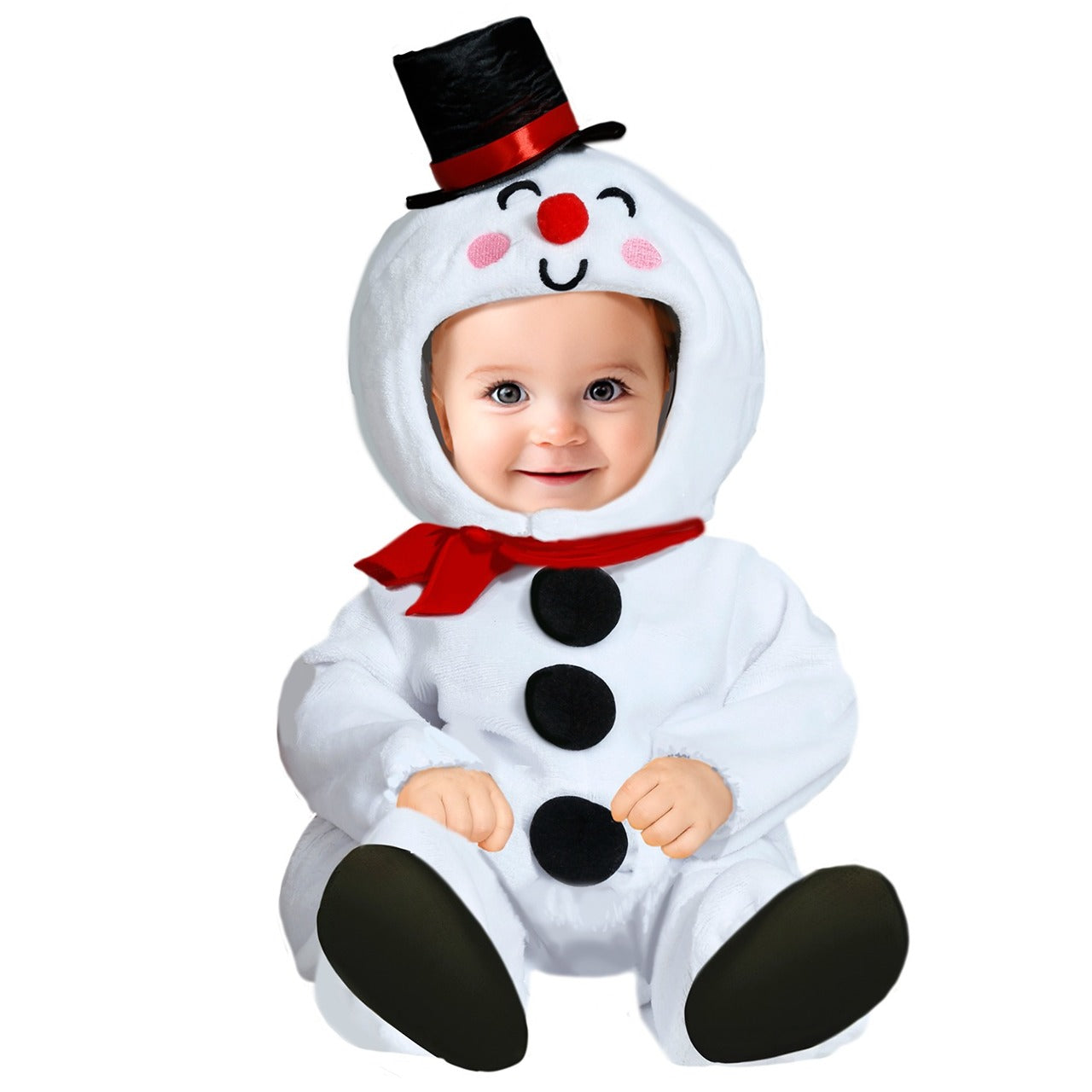 Déguisement bonhomme de neige blanc bébé