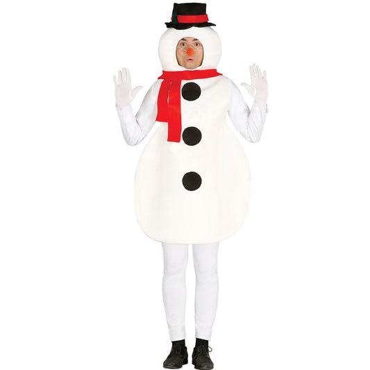 Costume de bonhomme de neige écologique pour adultes