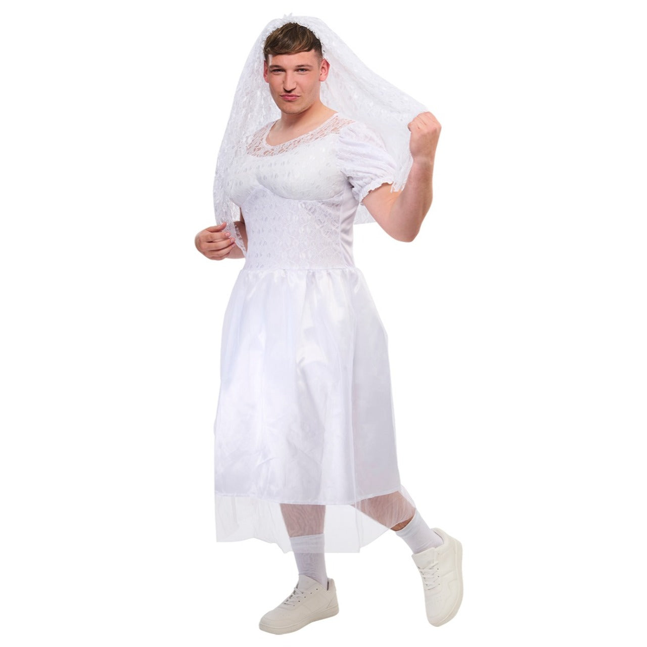 Déguisement de mariée amusante pour homme