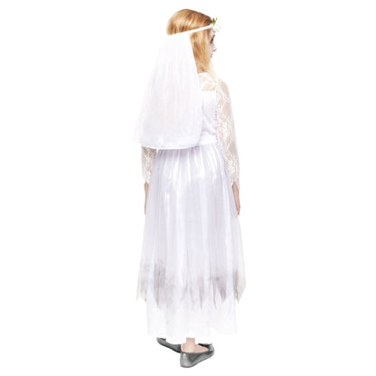 Déguisement de Mariée Zombie Sanglante pour fille
