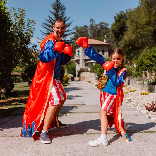 Disfraz padre e hijo boxeador