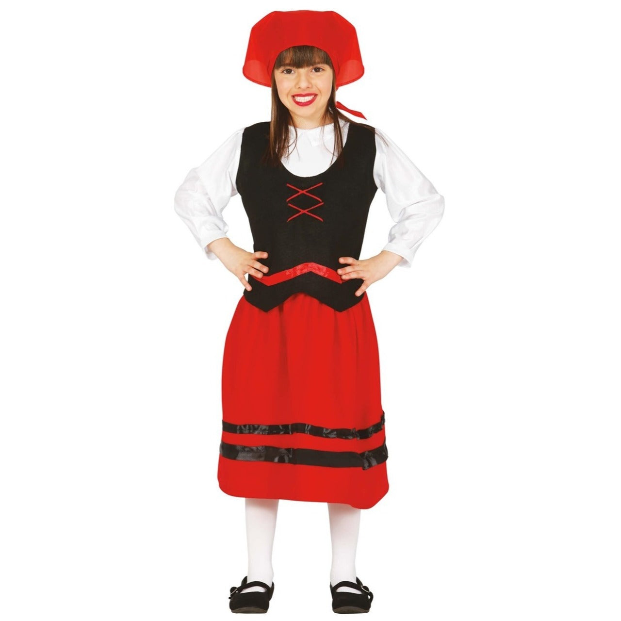 Déguisement de bergère galicienne classique pour fille