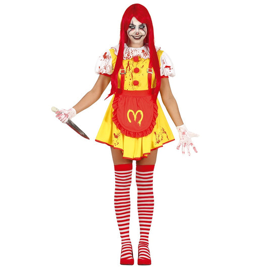 Déguisement de clown Burger pour femme-4