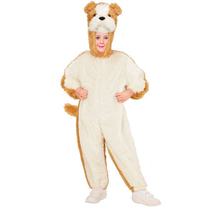 Costume de chien bouledogue en peluche pour enfants