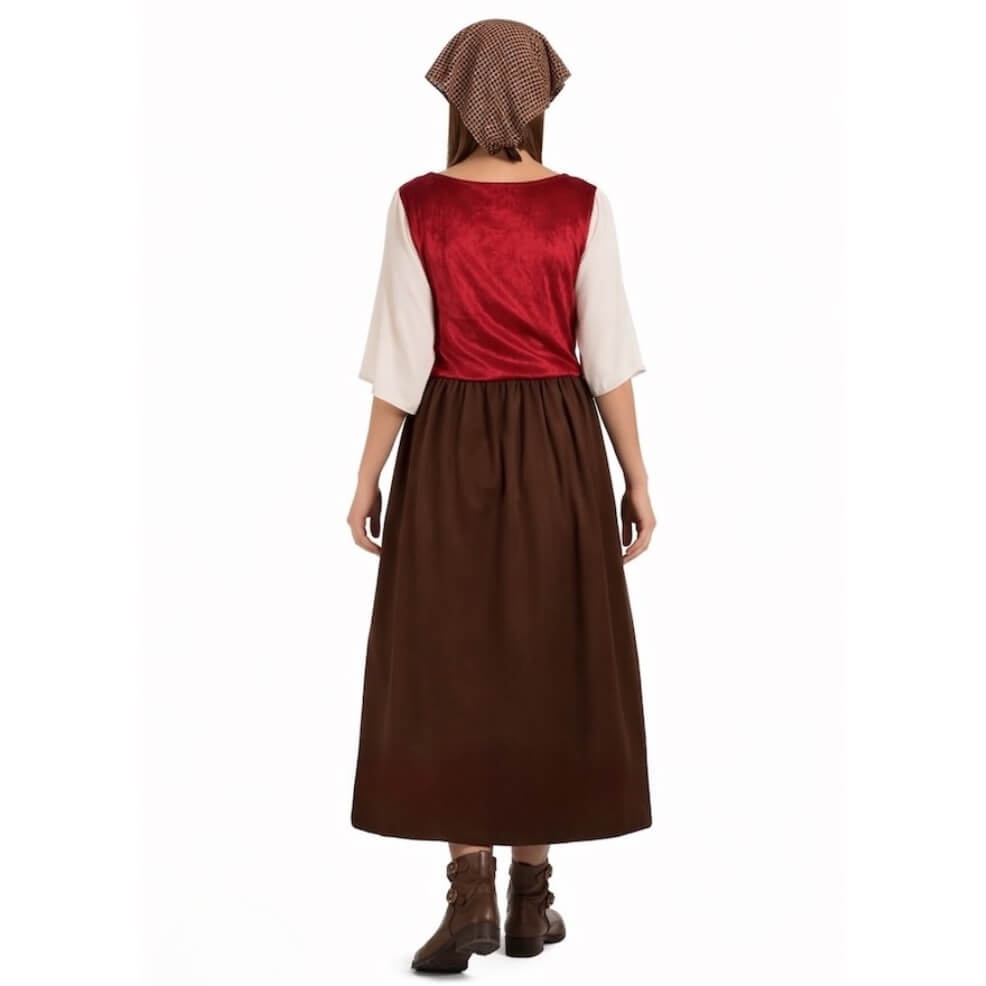 Déguisement Aubergiste Marron femme