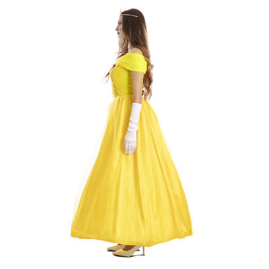 Déguisement de Princesse Jaune pour femme