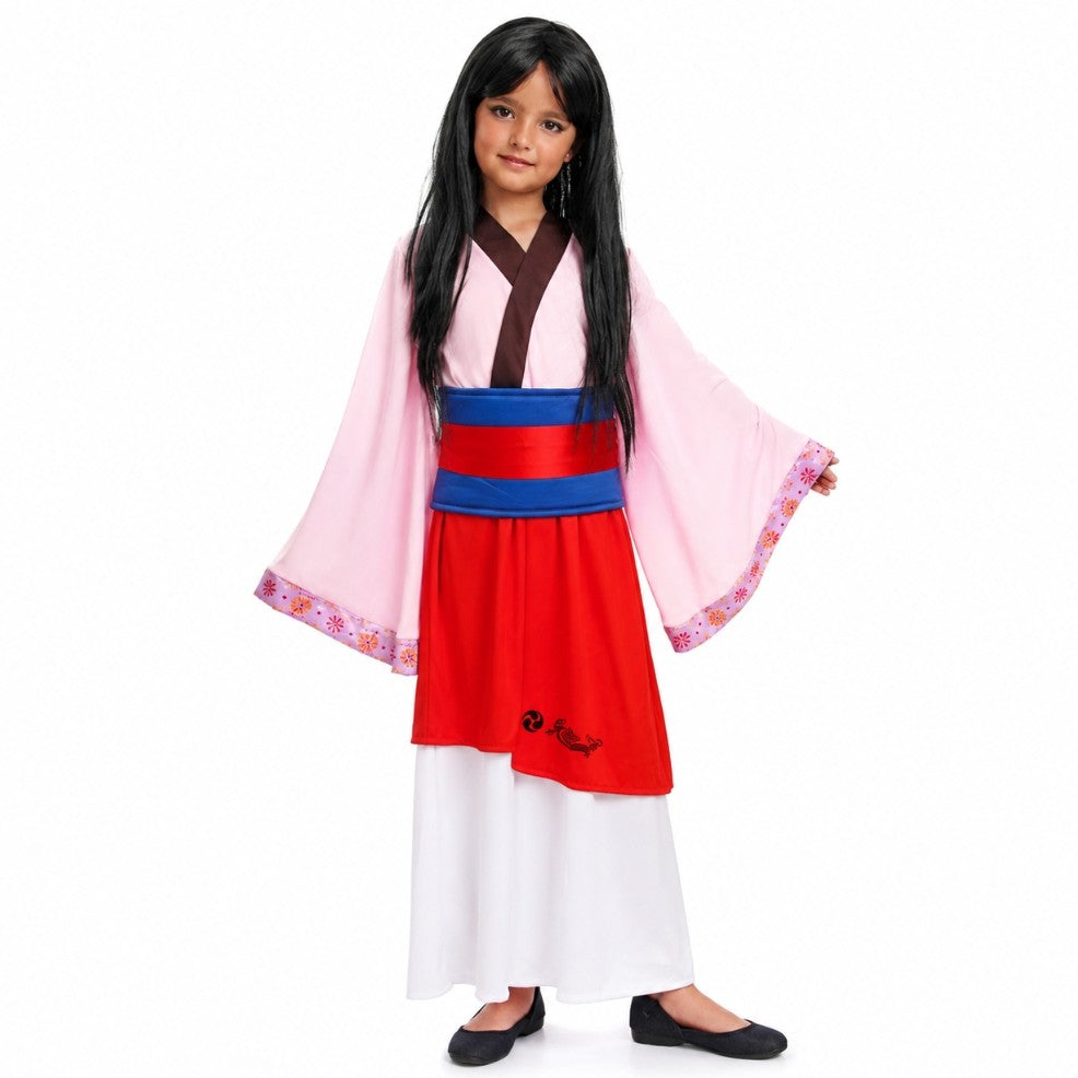 Déguisement de princesse Mulan pour fille