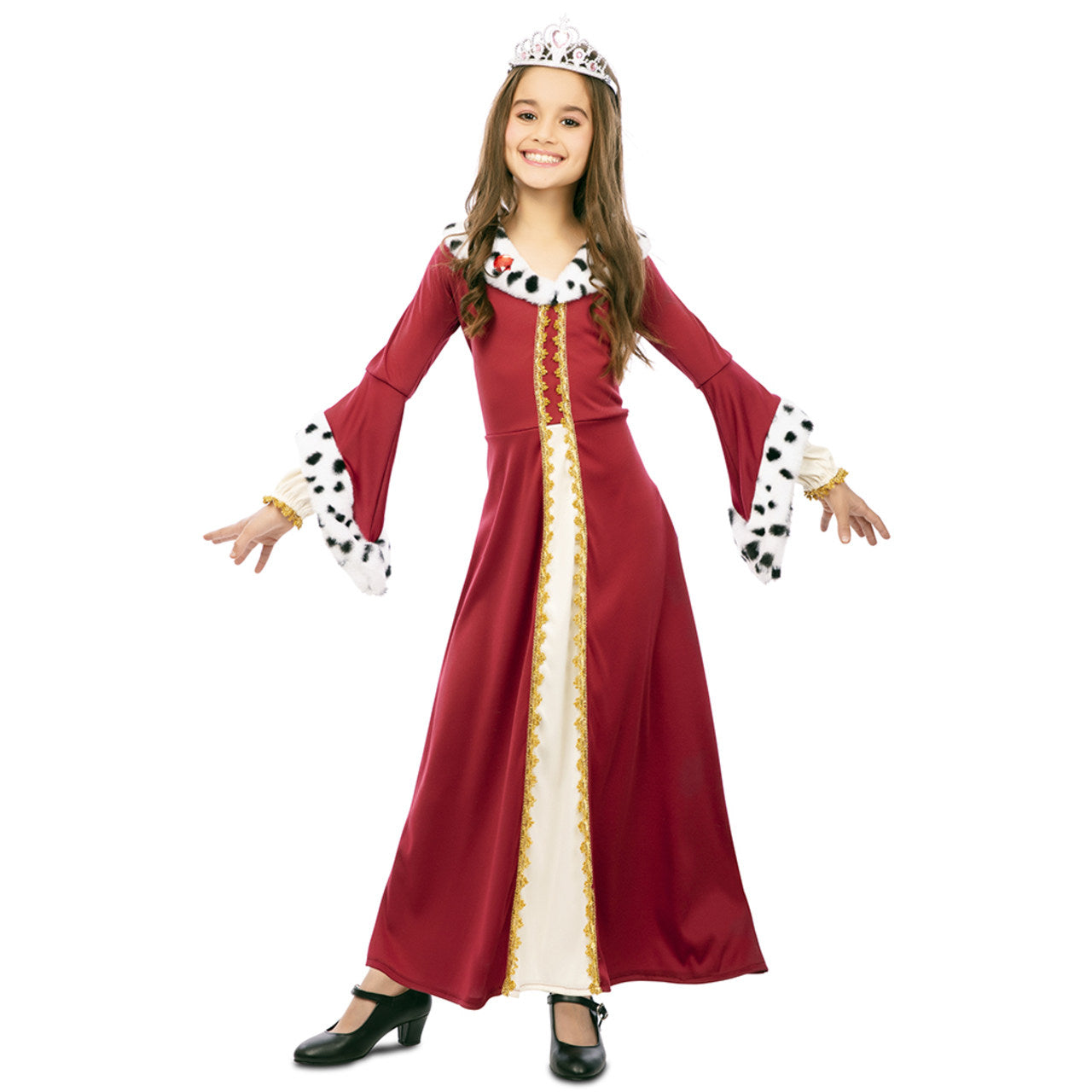 Déguisement de Reine Médiévale de luxe pour fille