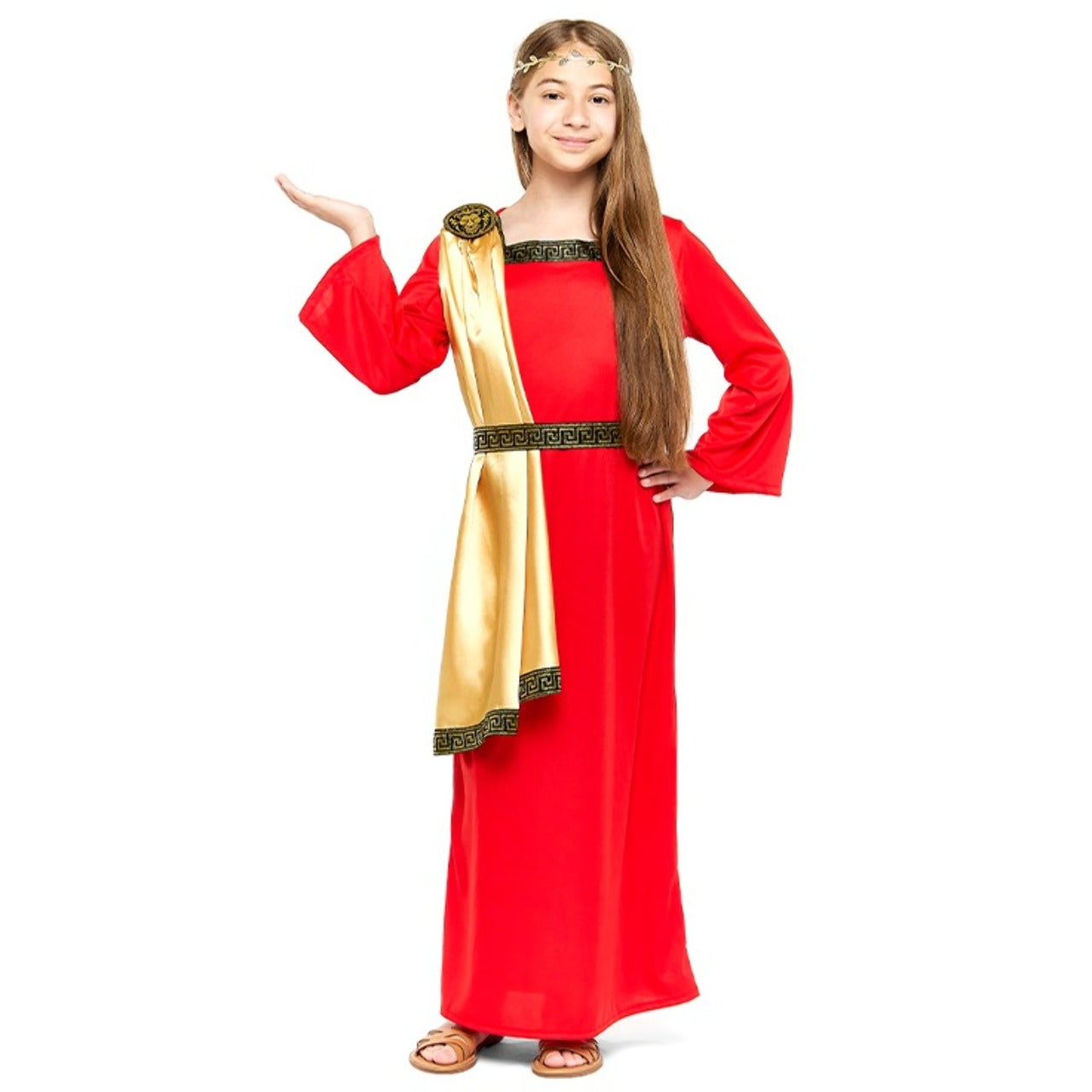 Déguisement Romain Rouge Élégant enfant