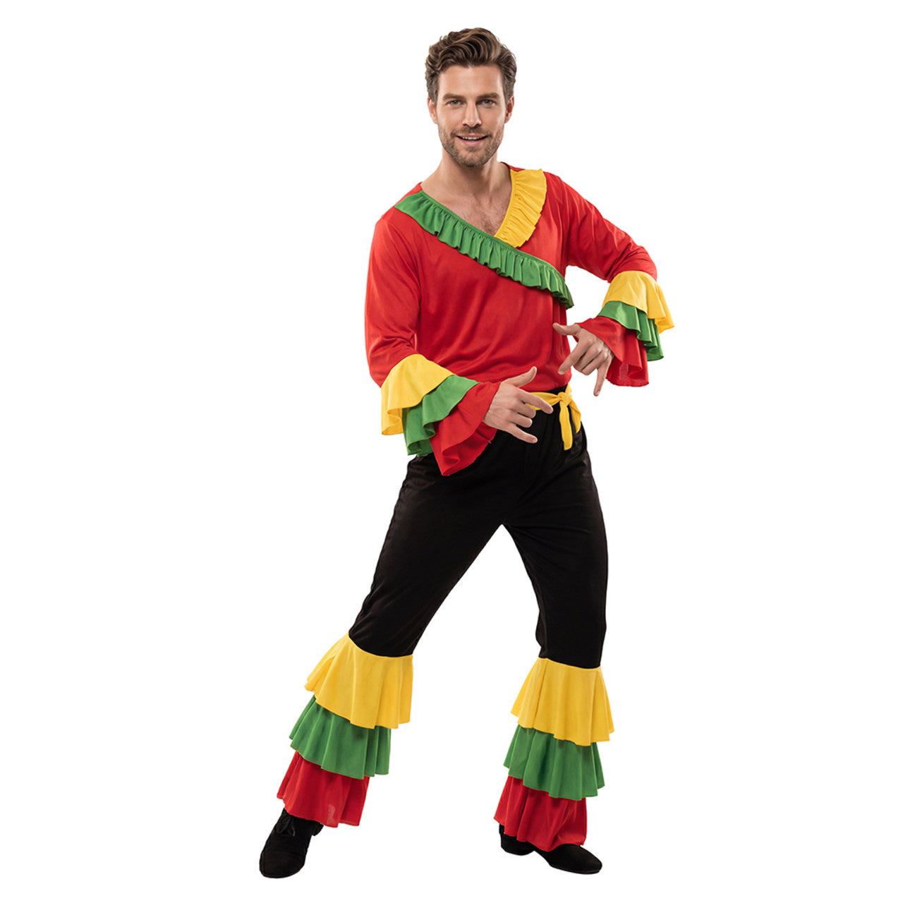 Déguisement Danseur Rumba avec Volants homme
