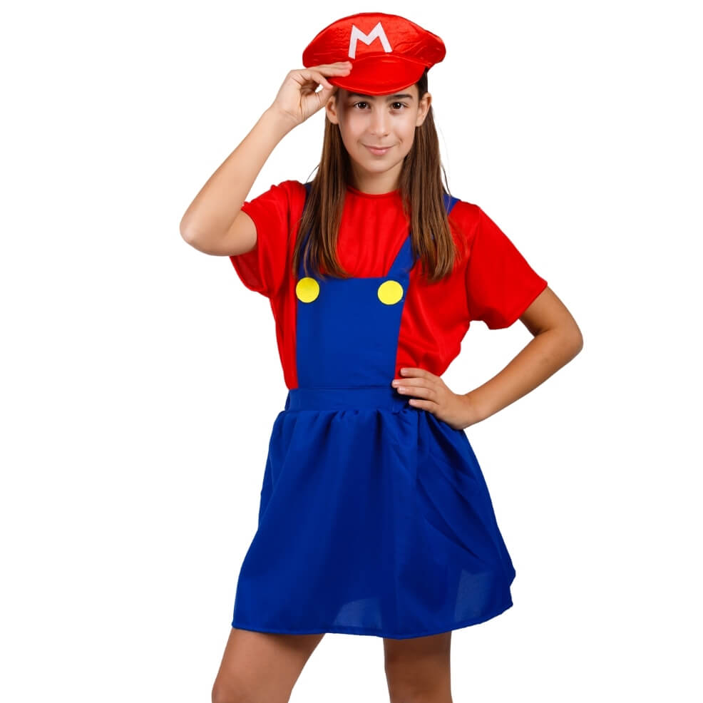 Déguisement Super Mario casquette fille