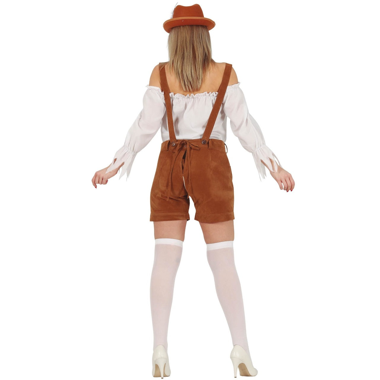 Costume de tyrolienne marron pour femme