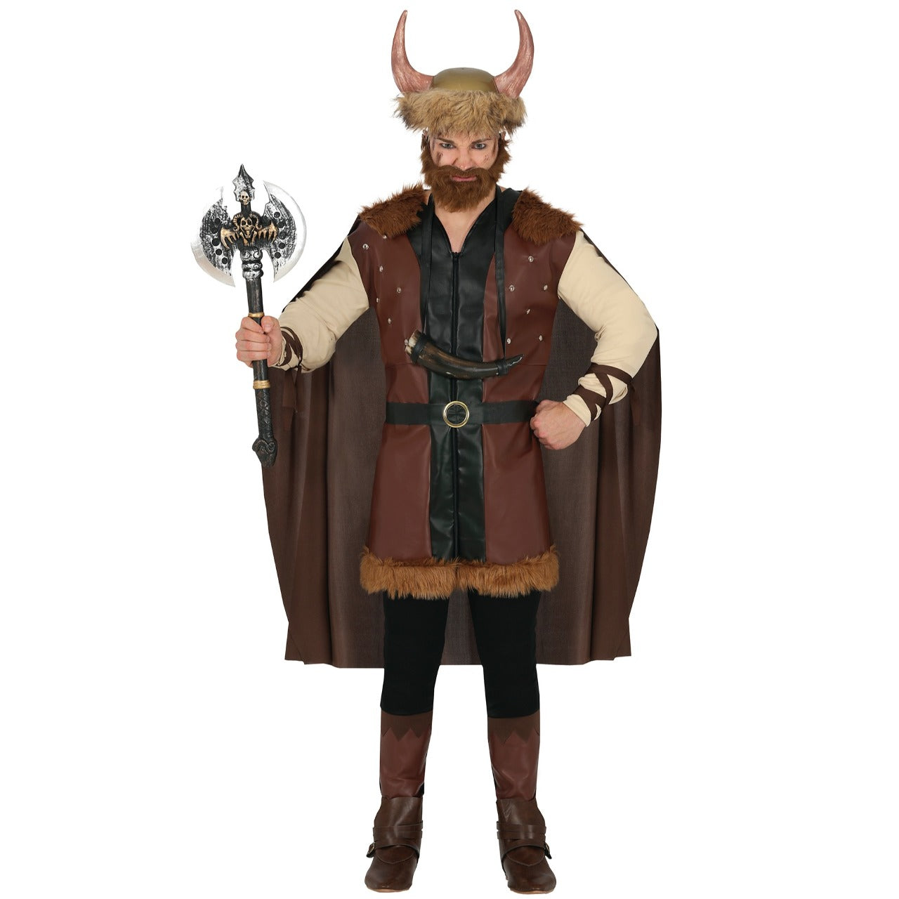 Déguisement Viking marron homme