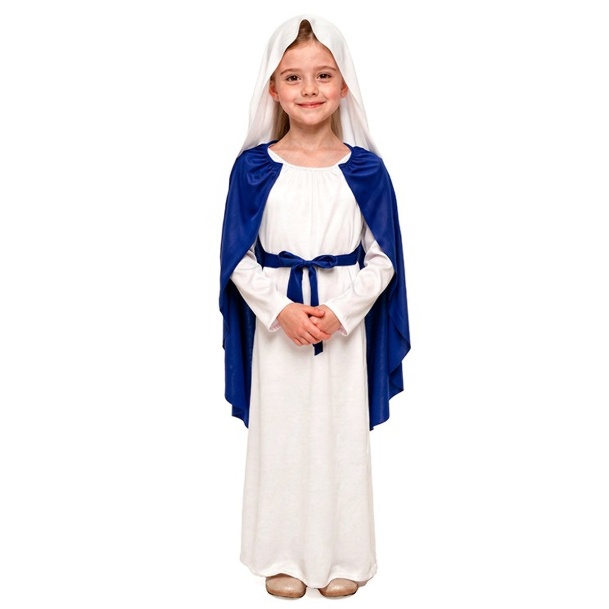 Déguisement de Vierge Marie bicolore pour fille