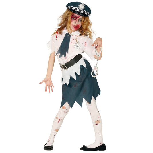 Déguisement de Zombie Policier Piques pour fille