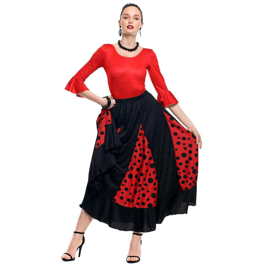 Jupe Flamenco avec Quilles Noires