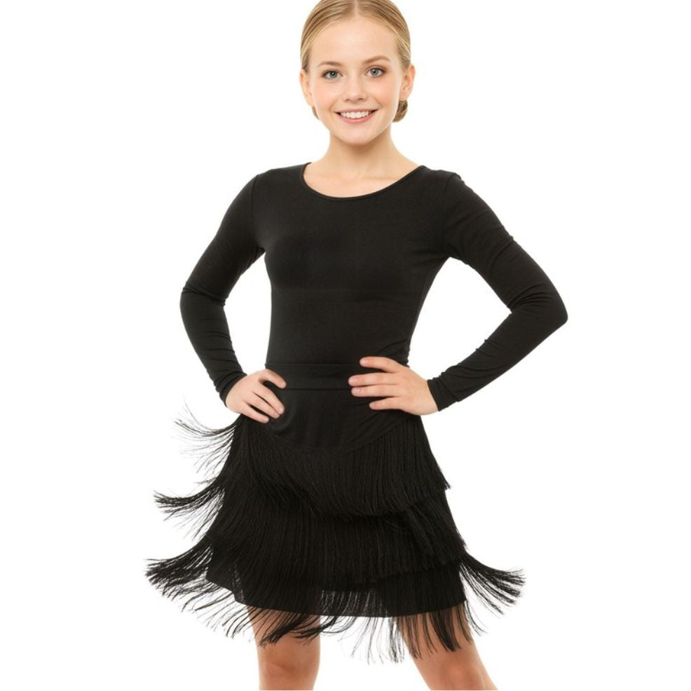 Jupe Noire à Franges enfant