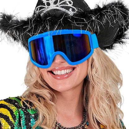 Lunettes de ski bleues