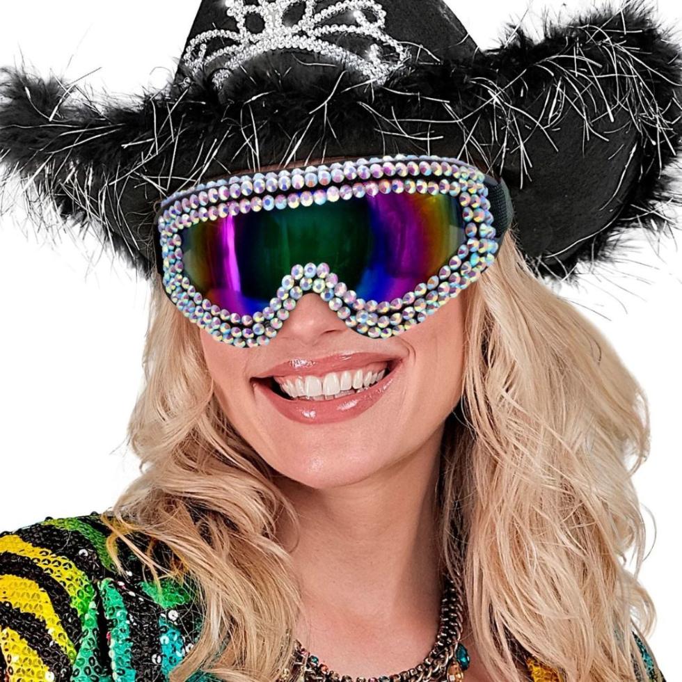 WILBERS & WILBERS - 20129 - Lunettes rétro années 80 avec verre miroir, pour hommes et femmes, lunettes de fête pour le carnaval WILBERS & WILBERS - 20129 - Lunettes rétro années 80 avec verre miroir, pour hommes et femmes, lunettes de fête pour le carnaval