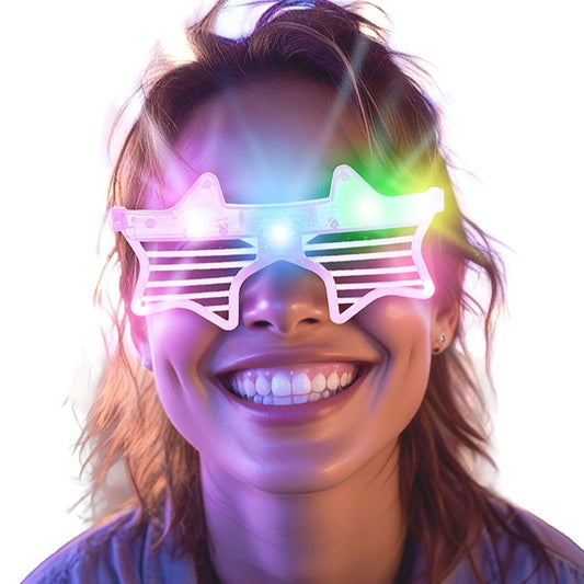 Lunettes Étoiles avec Lumières Led (Couleurs assorties)