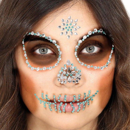 Strass Pailletés Adhésifs Catrina Crâne