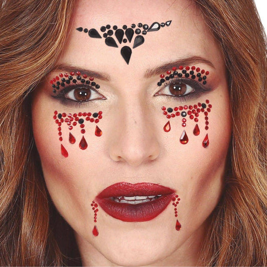 Strass Pailletés Adhésifs Vampiresse