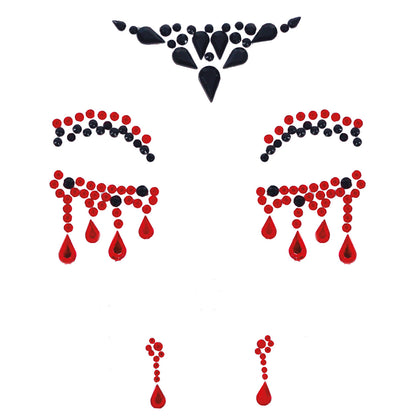Strass Pailletés Adhésifs Vampiresse