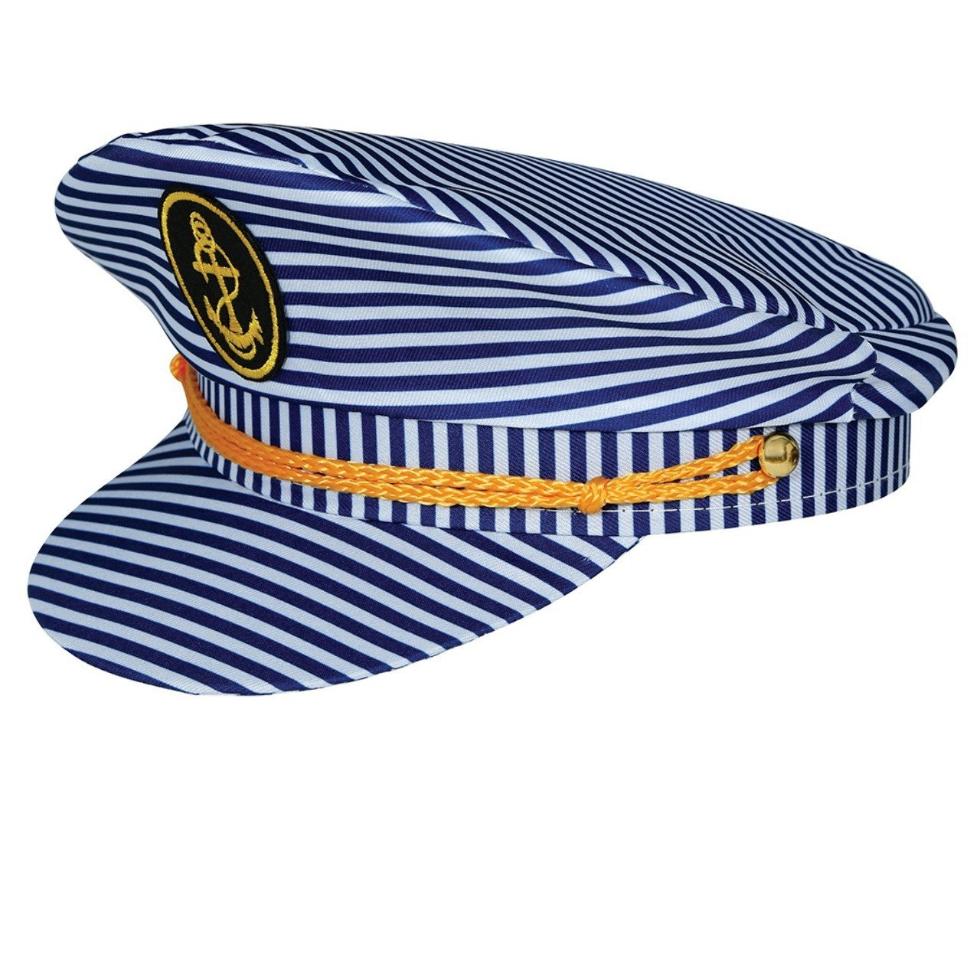 Casquette Capitaine Marine Rayée