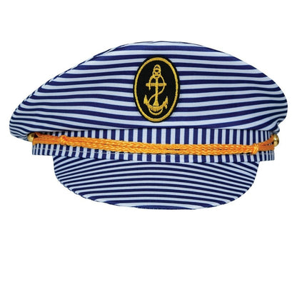 Casquette Capitaine Marine Rayée